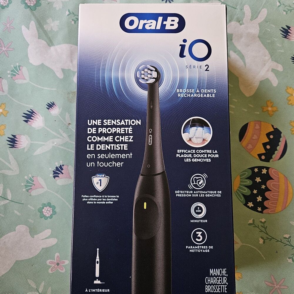 Oral-B iO Series 2 Rechargeable Electric Powered Toothbrush Black - NEW
